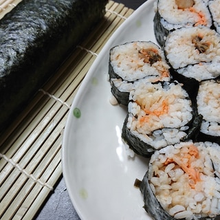 食べやすいのり巻きシリーズ〜鮭とアサリ佃煮巻き〜